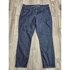 (3/$35) Universal Thread Jeans Womens 14/32R Dark Wash Mid Rise Skinny Stretch